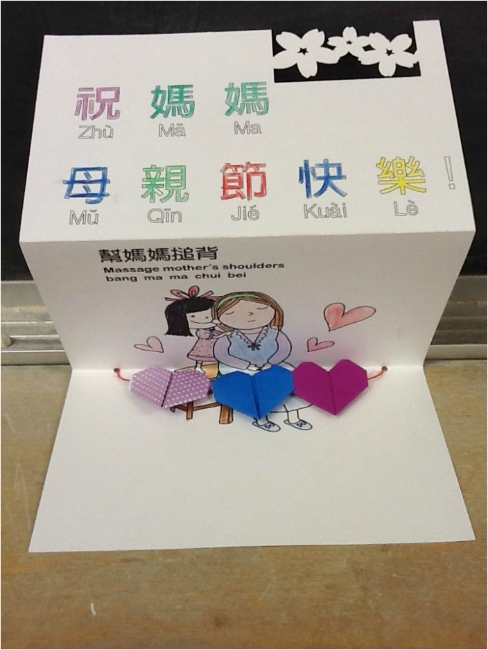 Taiwan Chinese Mother's Day Cards Birthday Card 來自台灣的